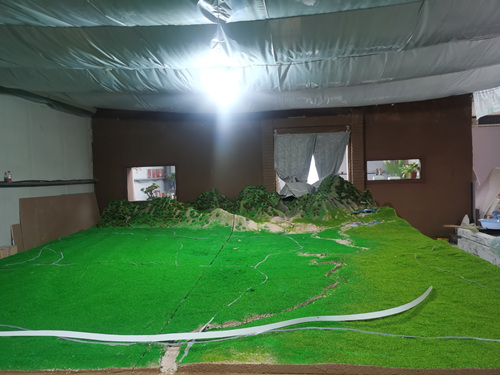 南陽某景區(qū)展示沙盤模型